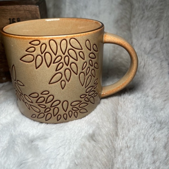 2013  Brown Leaf Design STARBUCKS Coffee Mug Cup 14oz - Picture 3 of 10